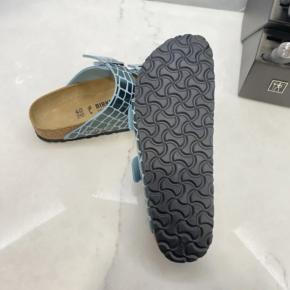 Birkenstock Arizona BS Sandals Womens Size 9-9.5 NARROW teal aqua Ocean Breeze